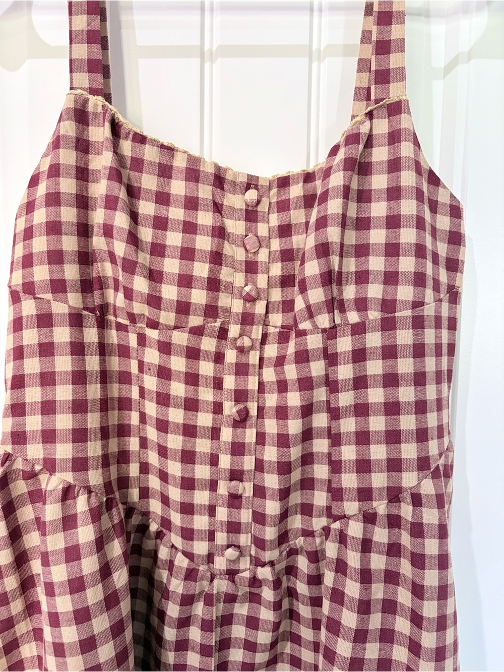 Cider Cotton-Blend Square Neck Maxi Dress - Picture 3 of 7